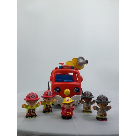 Fisher Price Little People Fire Truck & Figures Set - Picture 1 of 5